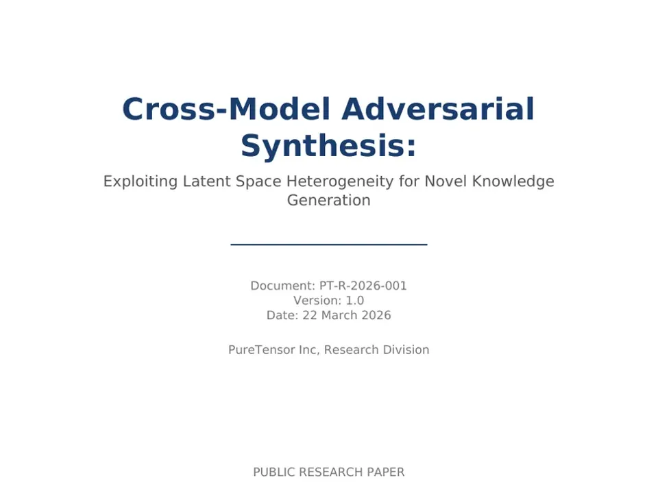 Cover of a PureTensor research paper